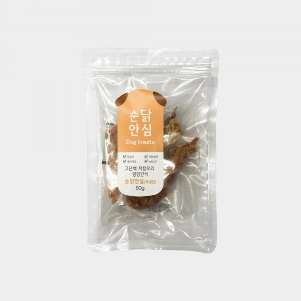 페오펫몰,동물의집 무항생제 순닭안심 60g 강아지간식