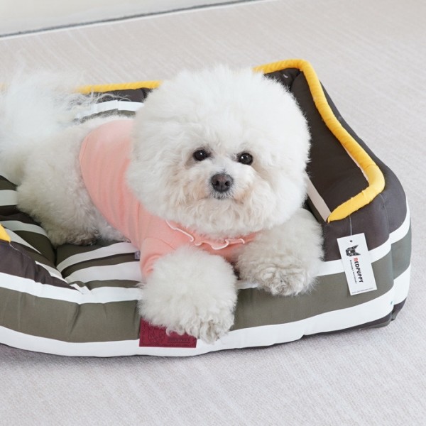 페오펫몰,레드퍼피 레어리드쿠션 강아지방석 강아지침대 애견침대 여름방석 침대 시원한 유모차방석