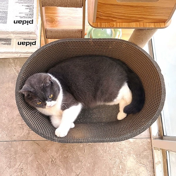 페오펫몰,레드퍼피 네코야 그랜드 스크래쳐 고양이하우스 고양이스크래쳐 손톱관리 스크래쳐 대형스크래쳐 고양이용품