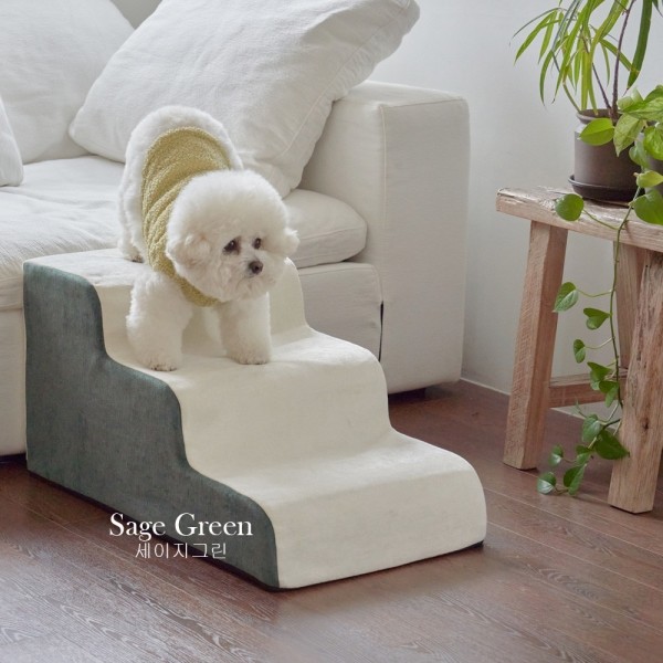 페오펫몰,레드퍼피 원마일펫스텝-3단 강아지계단 애견계단 펫스텝 계단 강아지펫스텝 애견펫스텝 방석