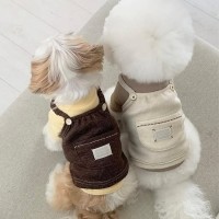 레드퍼피 비숑 코듀로이 멜빵[S~2XL] 점퍼 패션용품 패션 옷 점퍼 티 따뜻한 야간 여름 비옷