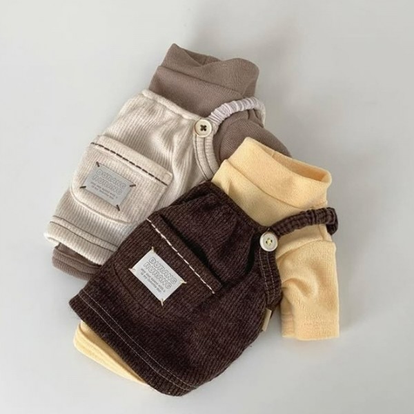 페오펫몰,레드퍼피 비숑 코듀로이 멜빵[S~2XL] 점퍼 패션용품 패션 옷 점퍼 티 따뜻한 야간 여름 비옷