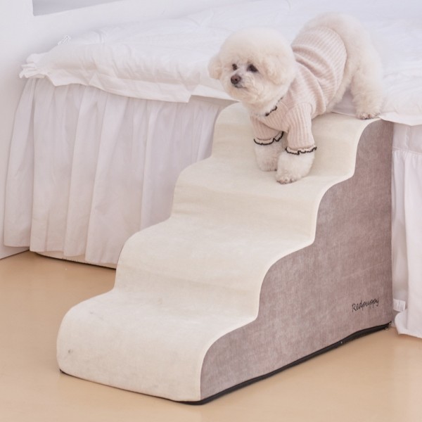 페오펫몰,레드퍼피 원마일펫스텝-4단 강아지계단 애견계단 펫스텝 계단 강아지펫스텝 애견펫스텝 방석