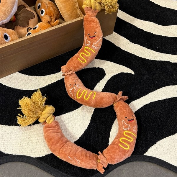 페오펫몰,레드퍼피 소시지 터그놀이 장난감  간식볼 장난감 노즈워크 삑삑이 애견훈련 공