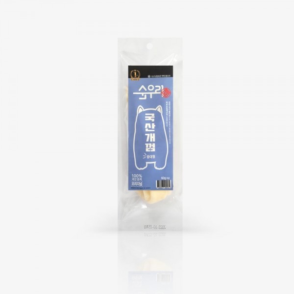 페오펫몰,[순우리] 100% 돈피 천연 콜라겐 국산개껌 중대형 60g
