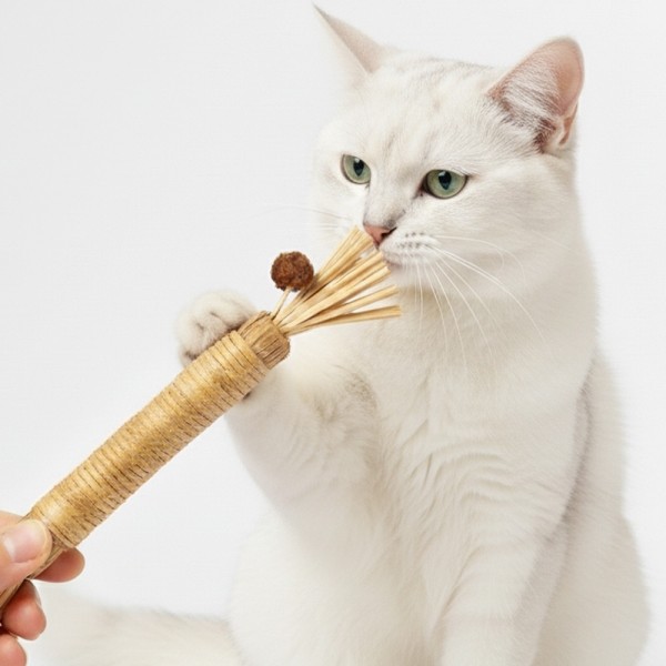 페오펫몰,더보양 마따따비 스트레스 치석제거 위장건강 고양이 수제 장난감 보양묘술 2개