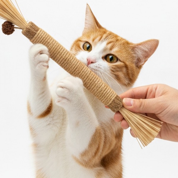 페오펫몰,[댕썸머특가]더보양 마따따비 스트레스 치석제거 위장건강 고양이 수제 장난감 보양묘술 4팩(8개)