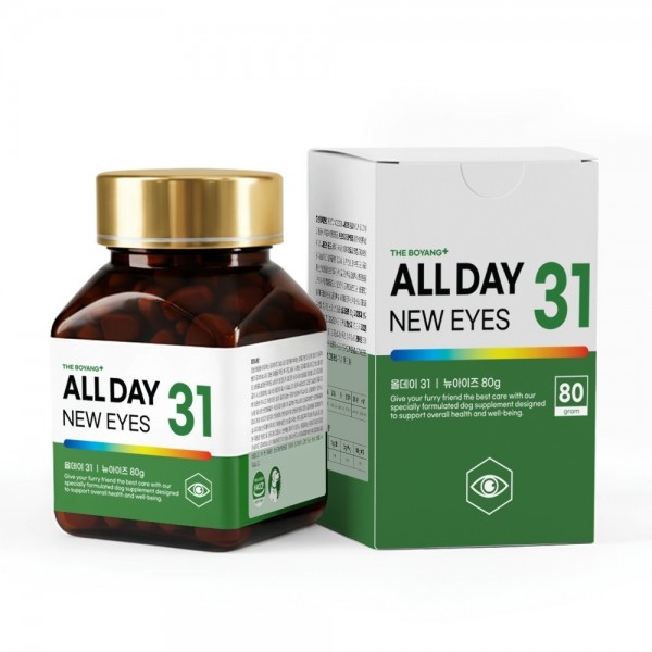 페오펫몰,[가을맞이특가]더보양 올데이31 뉴아이즈 강아지 눈 영양제 눈물자국 냄새 눈건강 착색 백내장 루테인 160정 x 3개