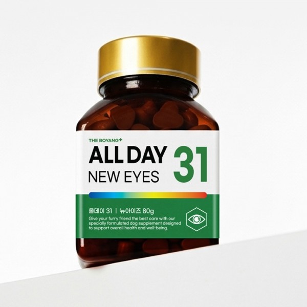 페오펫몰,[가을맞이특가]더보양 올데이31 뉴아이즈 강아지 눈 영양제 눈물자국 냄새 눈건강 착색 백내장 루테인 160정 x 3개