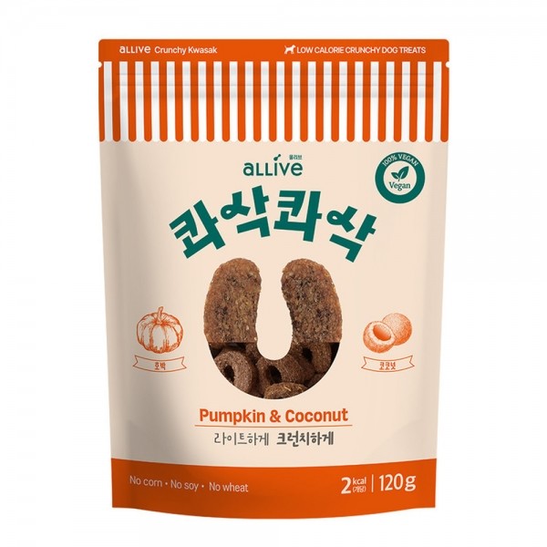 페오펫몰,올리브 콰삭콰삭 호박&코코넛 120g [최저가]