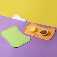[댕캉스특가] 펫트너스 실리콘 강아지 식기 매트 고양이 밥그릇 물그릇 매트