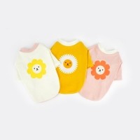플로트 플라워독 티셔츠 3컬러 강아지옷