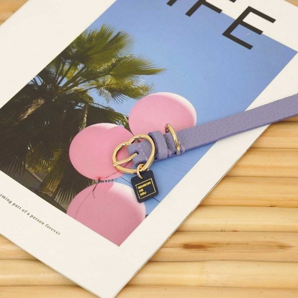 페오펫몰,[댕보양특가] 하트 펜던트 목줄 바이올렛