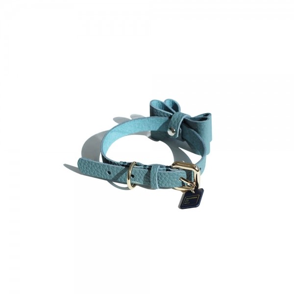 페오펫몰,소프트 리본 목줄 인디안 블루