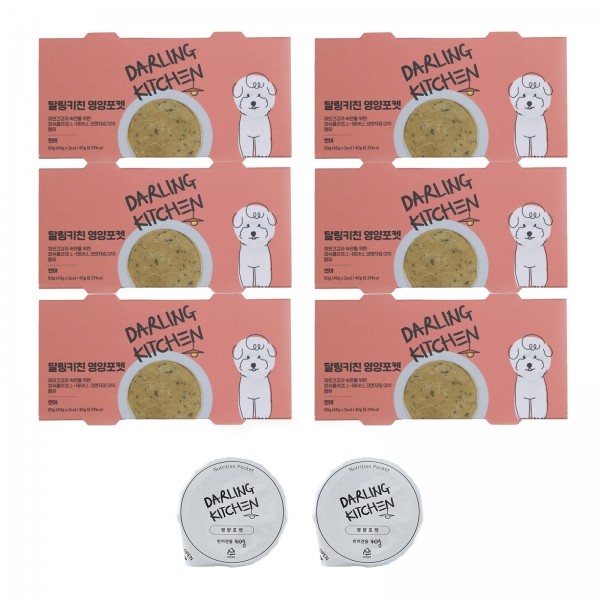 달링키친 영양포켓 소고기&닭고기 6개 (40g X 2ea)