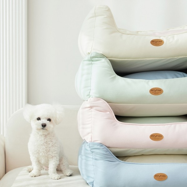 페오펫몰,펫테일 퐁슈 강아지 방석 커버 분리 세탁 튼튼한 7수 사계절 애견 쿠션