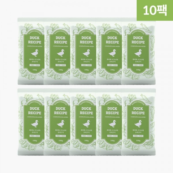 페오펫몰,[하이독 시그니처]자연식 오리고기 화식 (100G) X 10팩