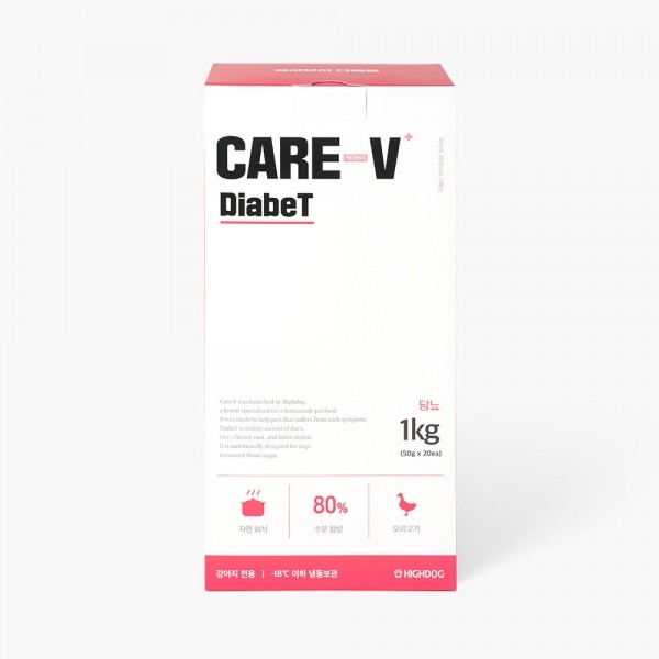 페오펫몰,[하이독] 케어브이 다베트(당뇨 처방식) 화식 1kg
