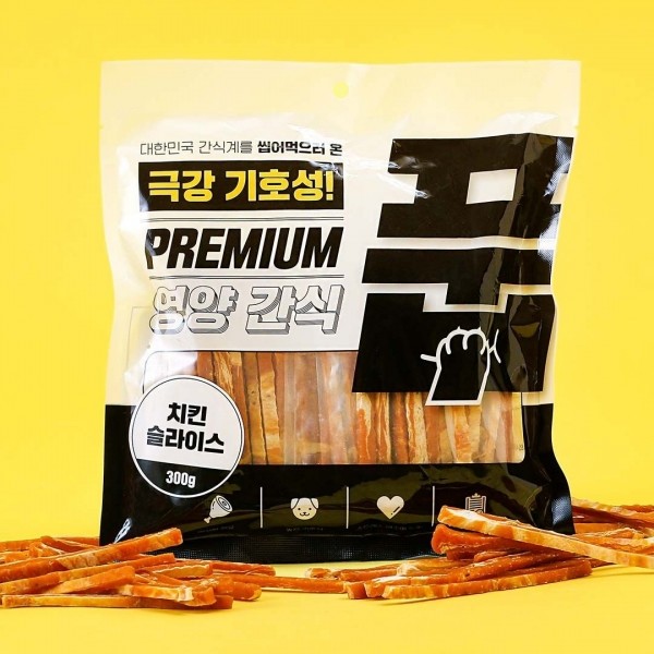 페오펫몰,풉 독 치킨 슬라이스 300g