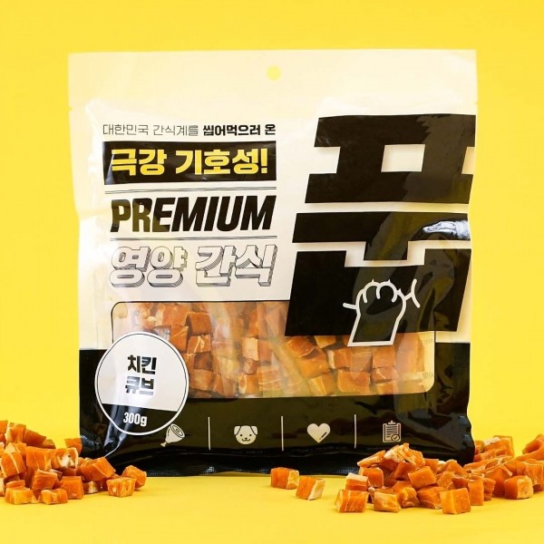 페오펫몰,풉 독 치킨 큐브 300g
