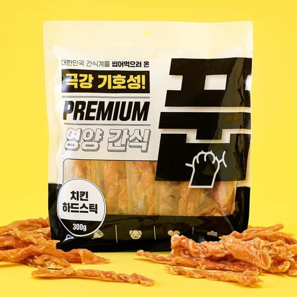 페오펫몰,풉 독 치킨 하드스틱 300g