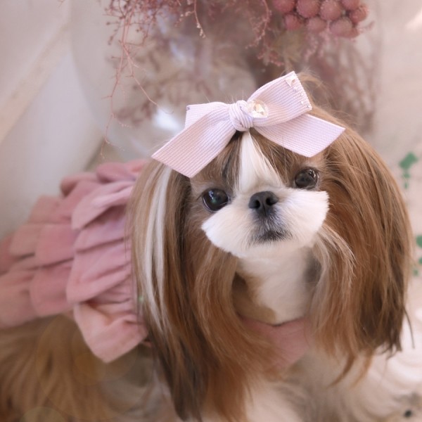 페오펫몰,[마망독] 빅코듀로이 핸드메이드 리본핀 7color