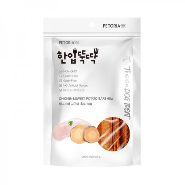 페오펫몰,[펫토리아] 한입뚝딱 국내산 강아지 육포간식 x3개 묶음