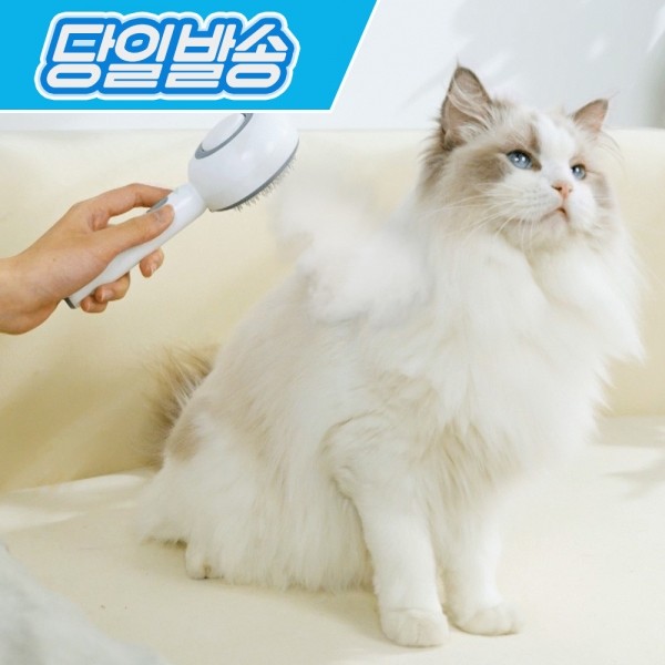 페오펫몰, 펫토리아 롤리팝 강아지 고양이 원터치 스팀 브러쉬