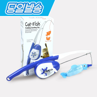 펫토리아 르칙 릴 낚시대 블루화이트 고양이장난감