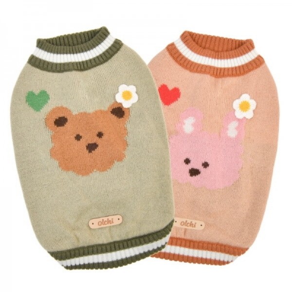 페오펫몰,[봄산책특가]올치 강아지 옷 헬로 베베 니트