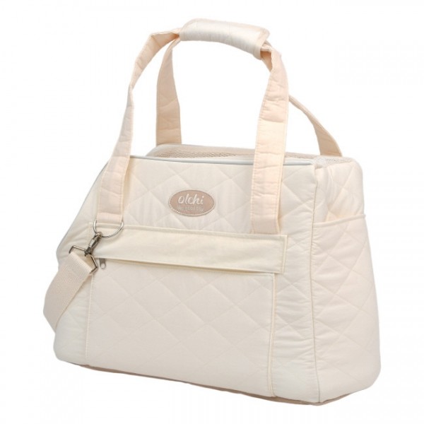 페오펫몰,올치 편안하고 넉넉한 공간 퀼팅 코코백 강아지 이동가방 이동장