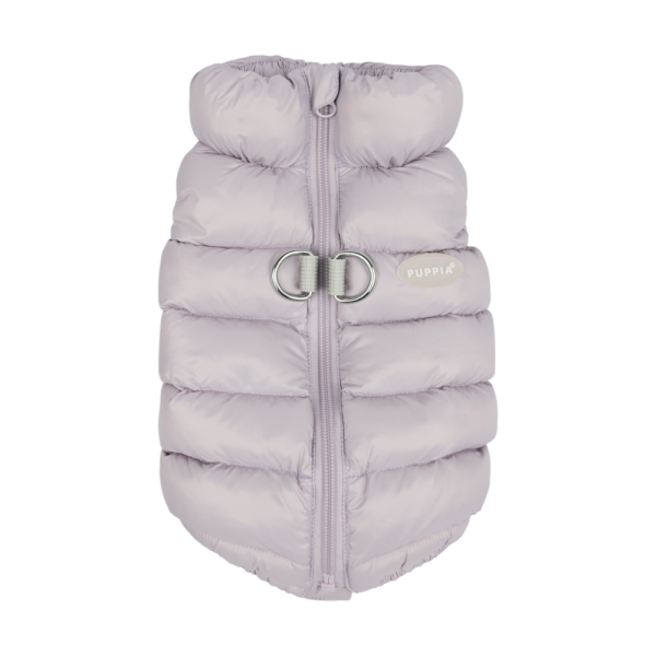 페오펫몰,#신상특가 퍼피아 가볍고 따뜻한 하네스 일체형 코튼 캔디 경량 패딩 조끼 2종