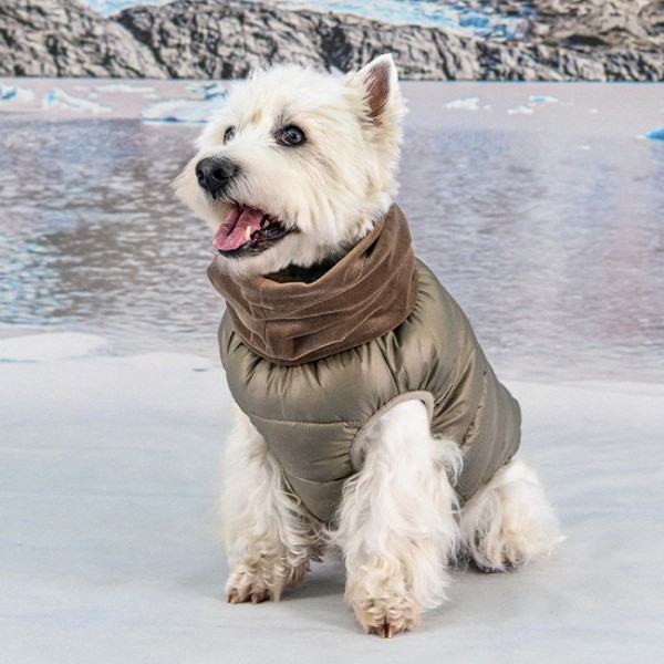 #신상특가 퍼피아 글래셔 스누드 푸퍼 일체형 경량 패딩조끼 2종