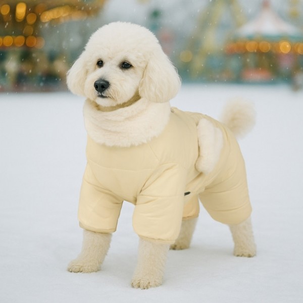 페오펫몰,#신상특가 퍼피아 하이넥 하네스 하트 포켓 패딩 2종