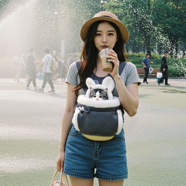 페오펫몰,예보들 강아지 앞가방 슬링백 이동가방 산책용품 야외용품 아기띠  새끼 강아지