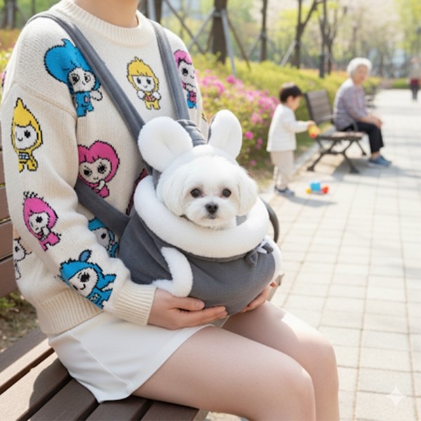 페오펫몰,[따스한특가] 예보들 강아지 앞가방 슬링백 이동가방 산책용품 야외용품 아기띠  새끼 강아지