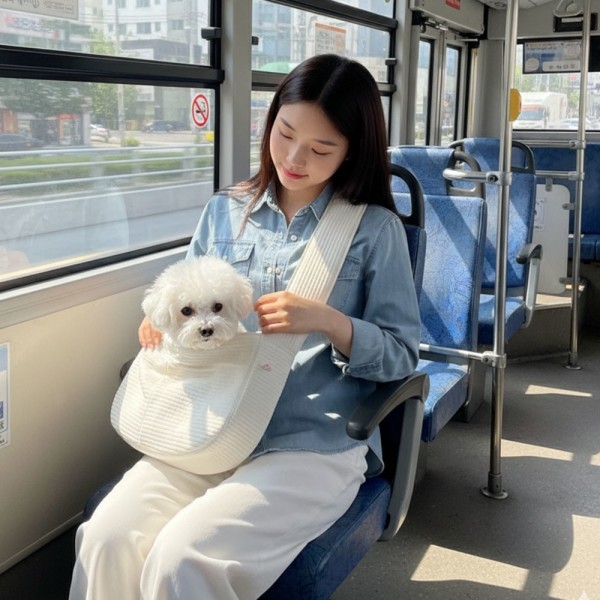 페오펫몰,[따스한특가] 예보들 강아지 슬링백 포대기 이동가방 이동장