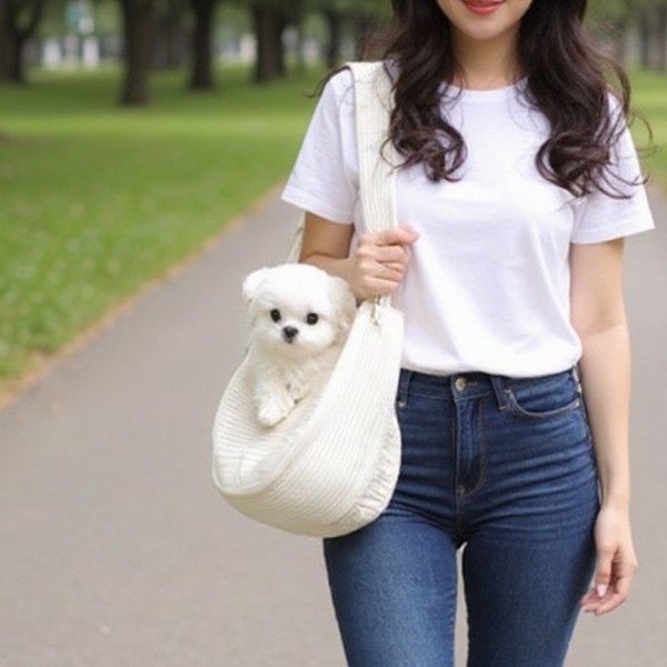 페오펫몰,[따스한특가] 예보들 강아지 슬링백 포대기 이동가방 이동장