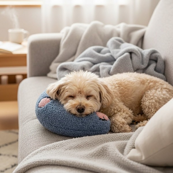 페오펫몰,[따스한특가] 예보들 강아지 고양이 머리쿠션 반려동물 목베개 애견베개 목뼈보호