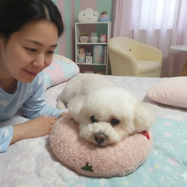 페오펫몰,[따스한특가] 예보들 강아지 고양이 머리쿠션 반려동물 목베개 애견베개 목뼈보호