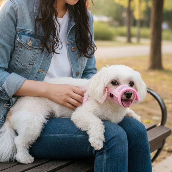 페오펫몰,예보들 강아지 투명입마개 짖음방지기 대형견입마개 소형견입마개