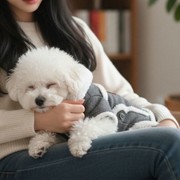 페오펫몰,예보등 강아지 무스탕 강아지 올인원 방한복