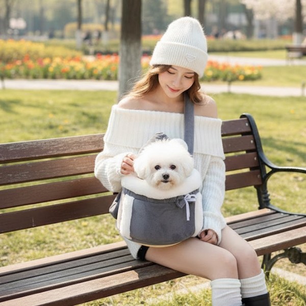 페오펫몰,[예보들][꽃길특가] 예보들 강아지 앞가방 슬링백 이동가방 산책용품 야외용품 아기띠  새끼 강아지