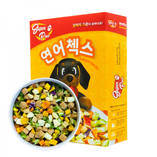 페오펫몰,[슈퍼포우] 슈퍼포우 동결건조 사료 연어첵스