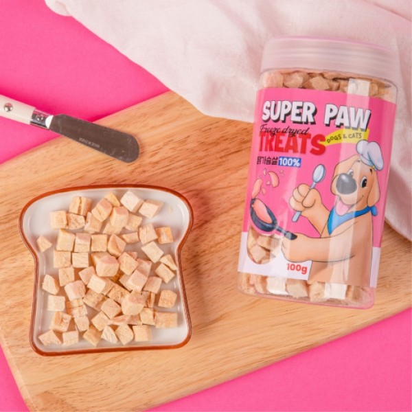 페오펫몰,[슈퍼포우] 슈퍼포우 동결건조 트릿 5종(북어/열빙어/연어/닭가슴살/소간)