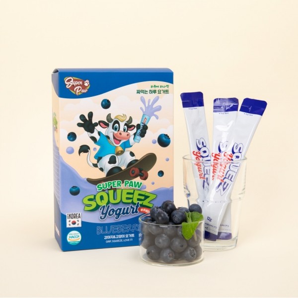 페오펫몰,[슈퍼포우] (1박스) 슈퍼포우 짜먹는 요거트 강아지 고양이 아이스크림 간식 블루베리요거트, 360g, 1개