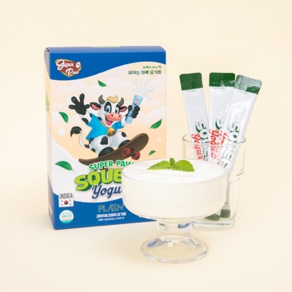 페오펫몰,[슈퍼포우] (1박스) 슈퍼포우 짜먹는 요거트 강아지 고양이 아이스크림 간식 플레인요거트, 360g, 1개