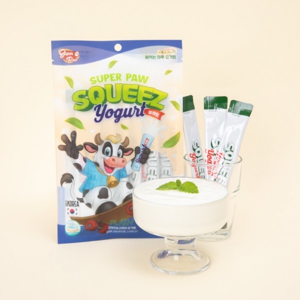 페오펫몰,[슈퍼포우] (1팩) 슈퍼포우 짜먹는 요거트 강아지 고양이 아이스크림 간식 플레인요거트, 84g, 1개