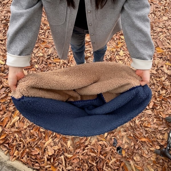 페오펫몰,[Pre-Order] 라파미유 뽀글이 블랭킷 Blue Beige