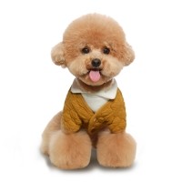 그루밍독 반려동물 네추럴 누비 가디건 S-2XL, 3 colors